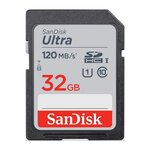 SANDISK Carte memoire SDHC SanDisk Ultra 32 Go jusqua 120 Mo/s classe 10 UHS-I