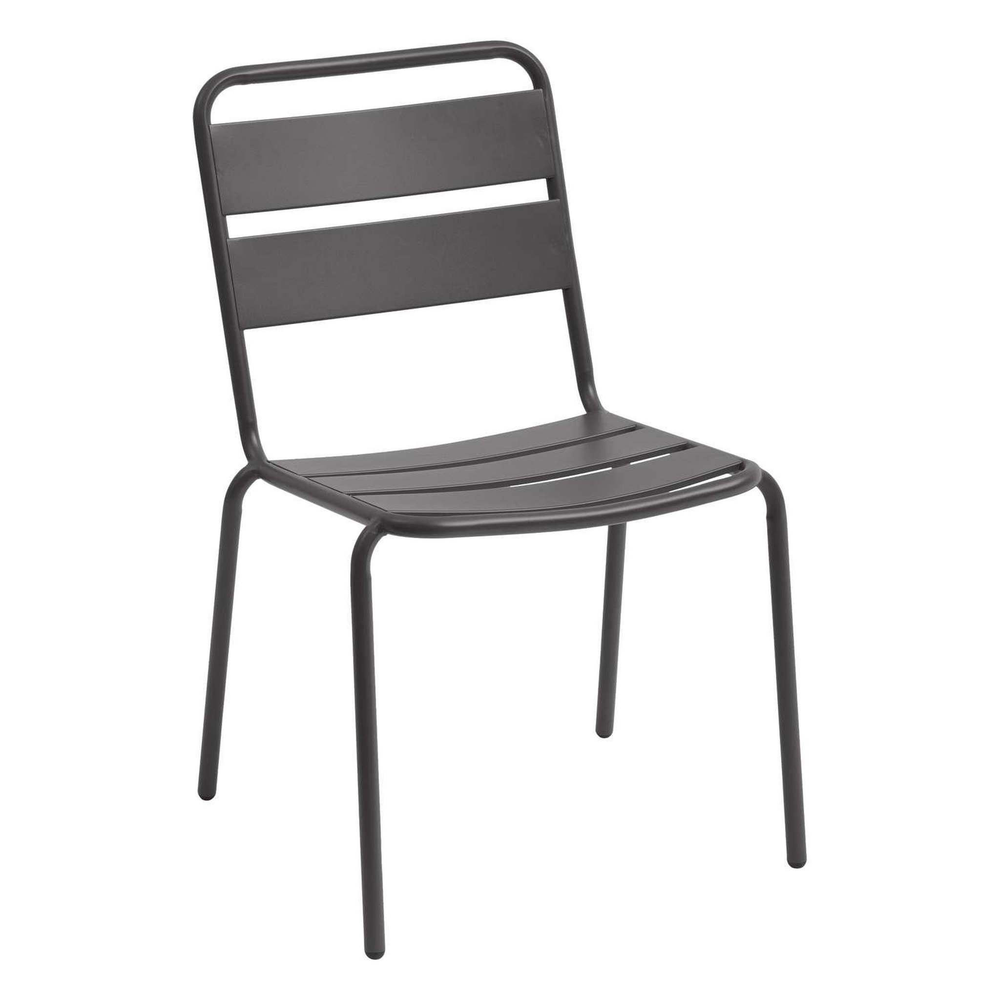 Voir la diapositive 1 : HESPERIDE Chaise de jardin empilable Phuket - Gris graphite