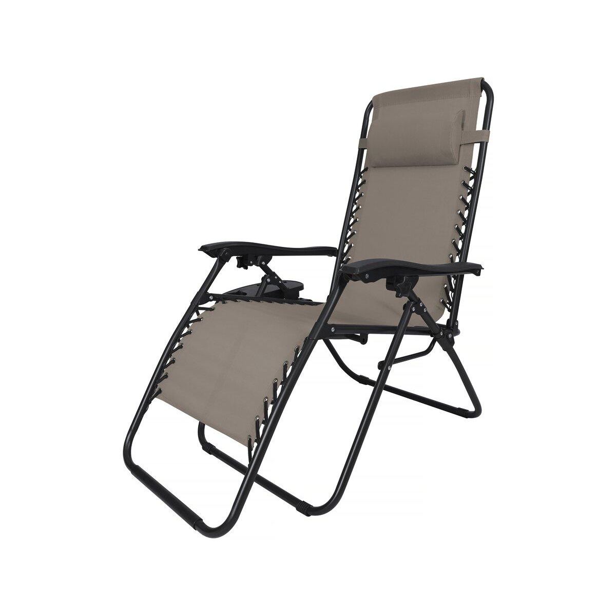 Habitat et Jardin Fauteuil de jardin relax zéro gravité  Sintra  - Taupe