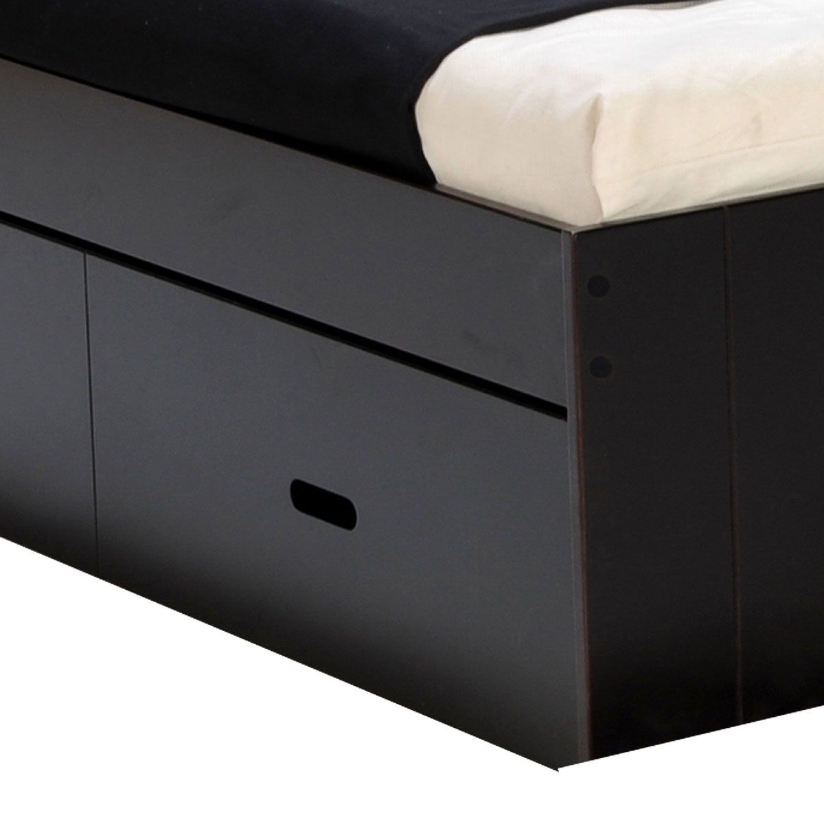 Lit XENA 140 x 190 cm avec chevets et tiroirs