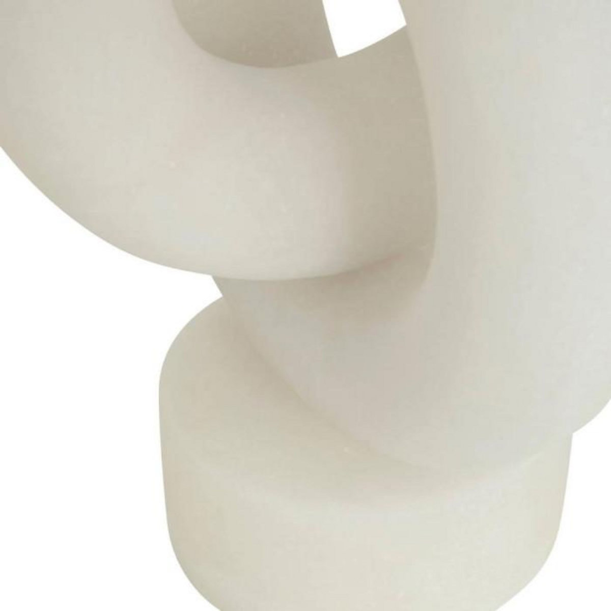 ATMOSPHERA Déco à Poser en Résine  Louan  30cm Blanc