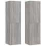 Voir la diapositive 2 : VIDAXL Meubles TV muraux 2 pcs Sonoma gris 30,5x30x110 cm