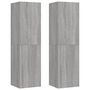 Voir la diapositive 2 : VIDAXL Meubles TV muraux 2 pcs Sonoma gris 30,5x30x110 cm