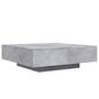 Voir la diapositive 3 : VIDAXL Table basse avec lumieres LED gris beton 100x100x31 cm