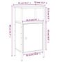 Voir la diapositive 6 : VIDAXL Tables de chevet 2 pcs sonoma gris 41x31x80cm bois d'ingenierie