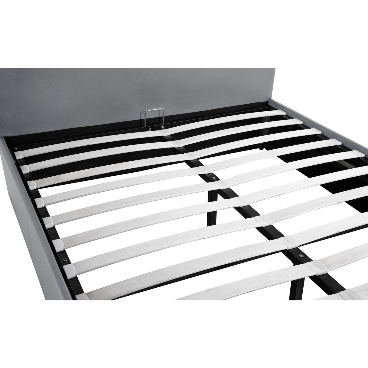 Lit coffre 140x190 cm sommier inclus avec tête de lit WILLOW