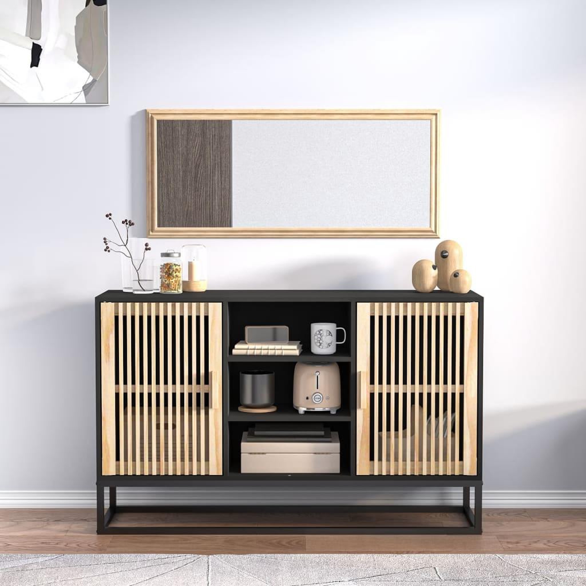 VIDAXL Buffet noir 105x30x65 cm bois d'ingenierie