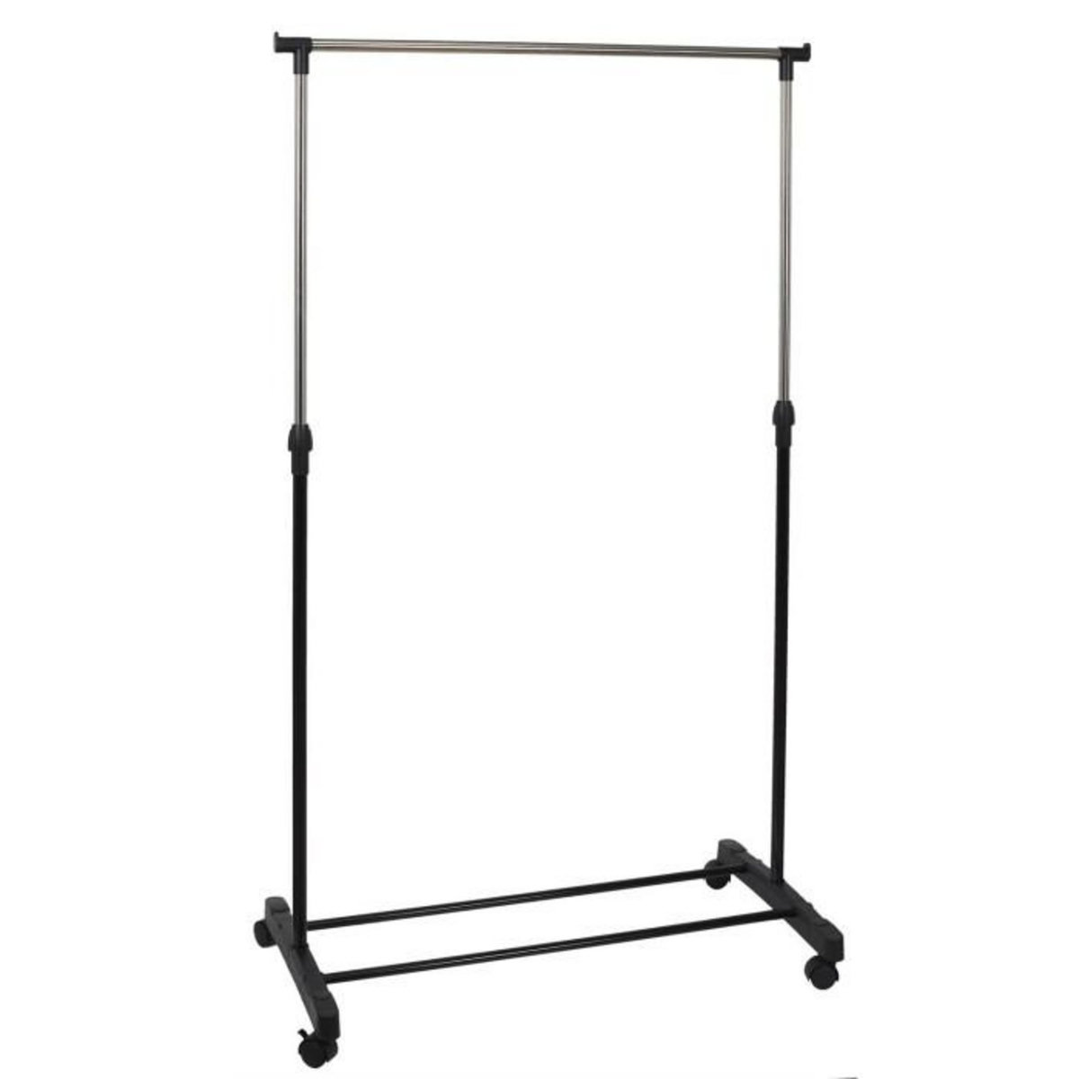 Paris Prix Portant à Vêtements en Métal  Roulette  90cm Noir