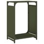 Voir la diapositive 2 : VIDAXL Portant de bois chauffage vert olive 44x28x65 cm
