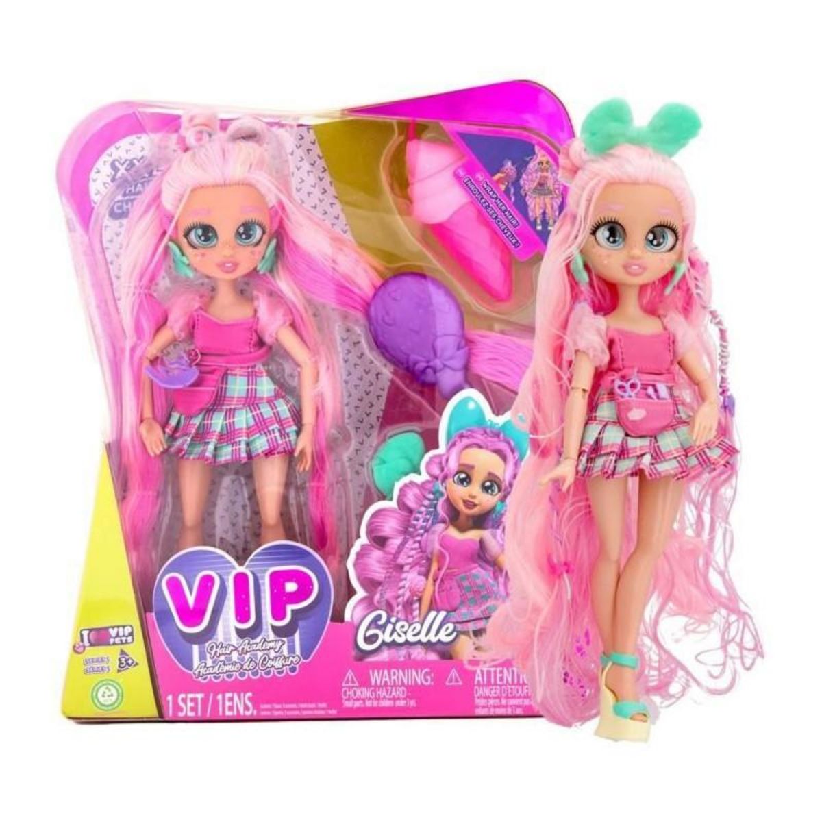 IMC Toys Poupée VIP Pets Hair Academy - Giselle