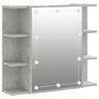 Voir la diapositive 2 : VIDAXL Armoire a miroir avec LED Gris beton 70x16,5x60 cm