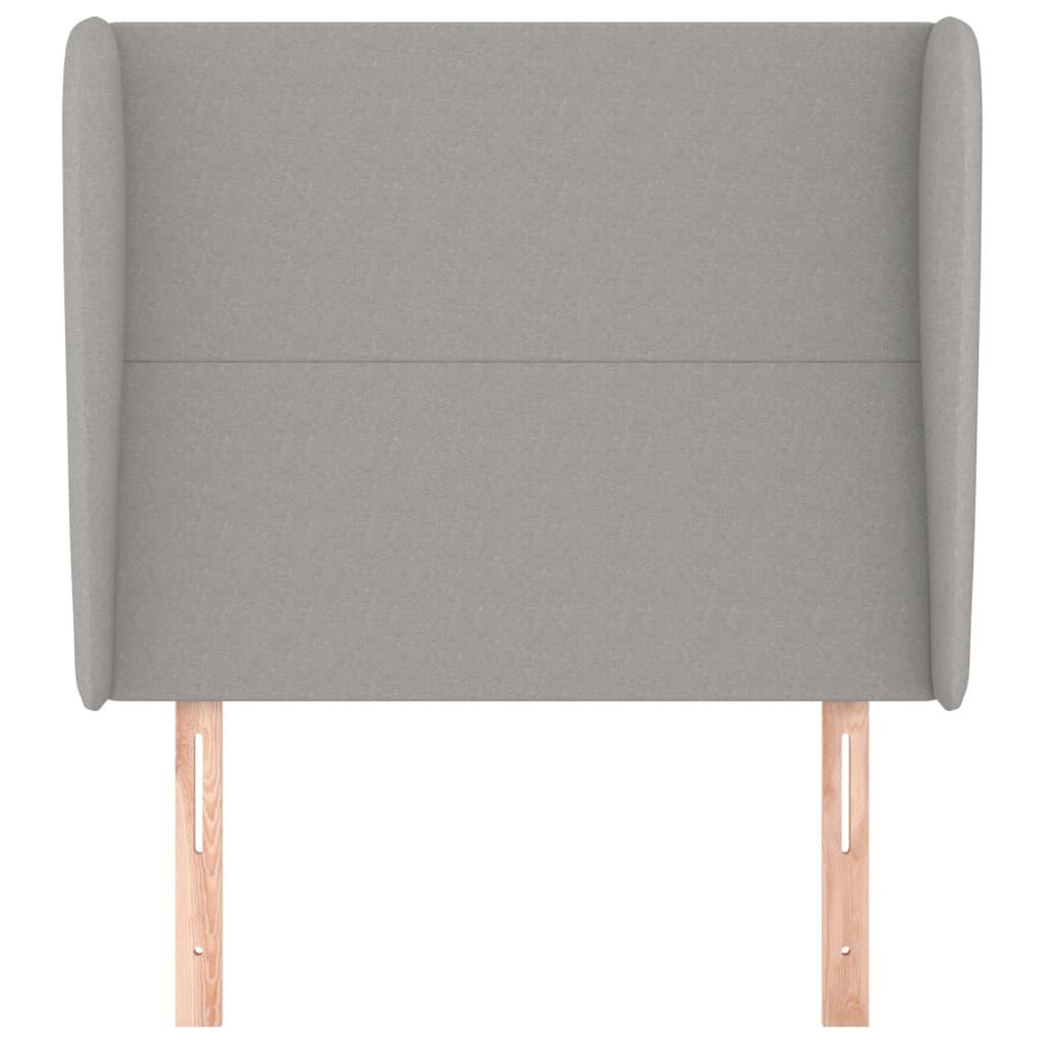 Voir la diapositive 3 : VIDAXL Tete de lit avec oreilles Gris clair 103x23x118/128 cm Tissu