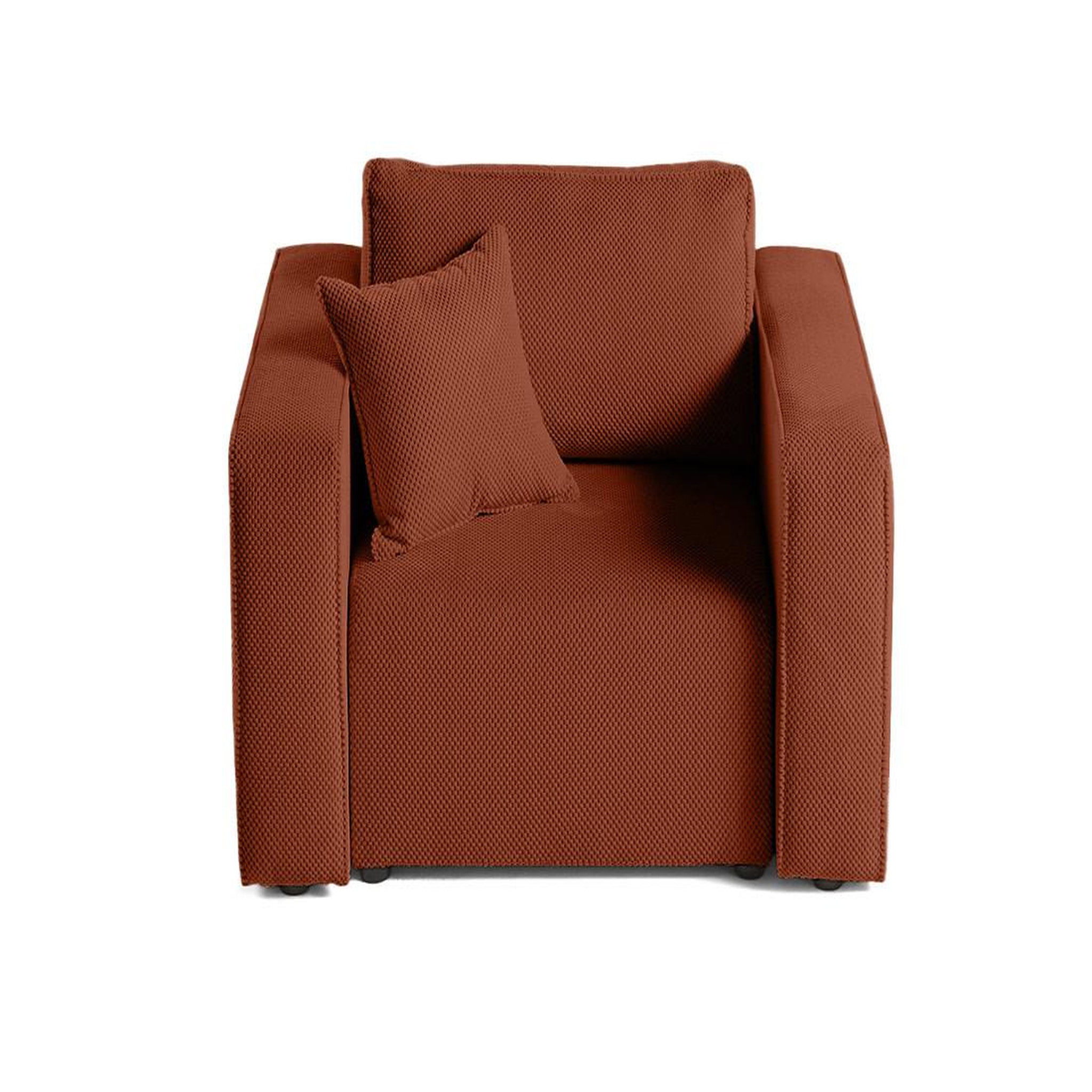 Voir la diapositive 6 : BEST MOBILIER Topaze - fauteuil - en velours texturé