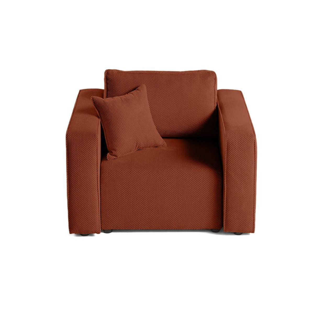 BEST MOBILIER Topaze - fauteuil - en velours texturé