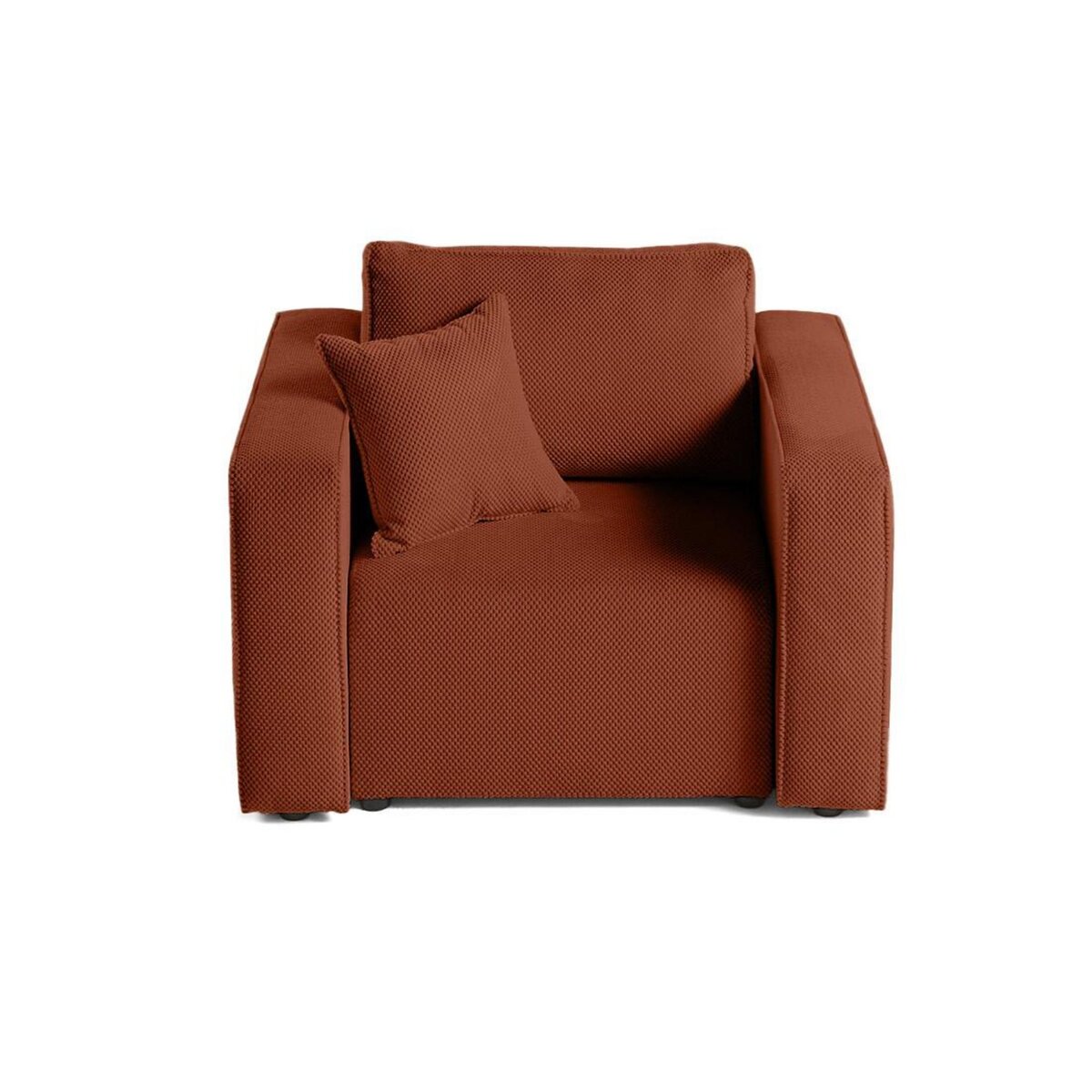 BEST MOBILIER Topaze - fauteuil - en velours texturé