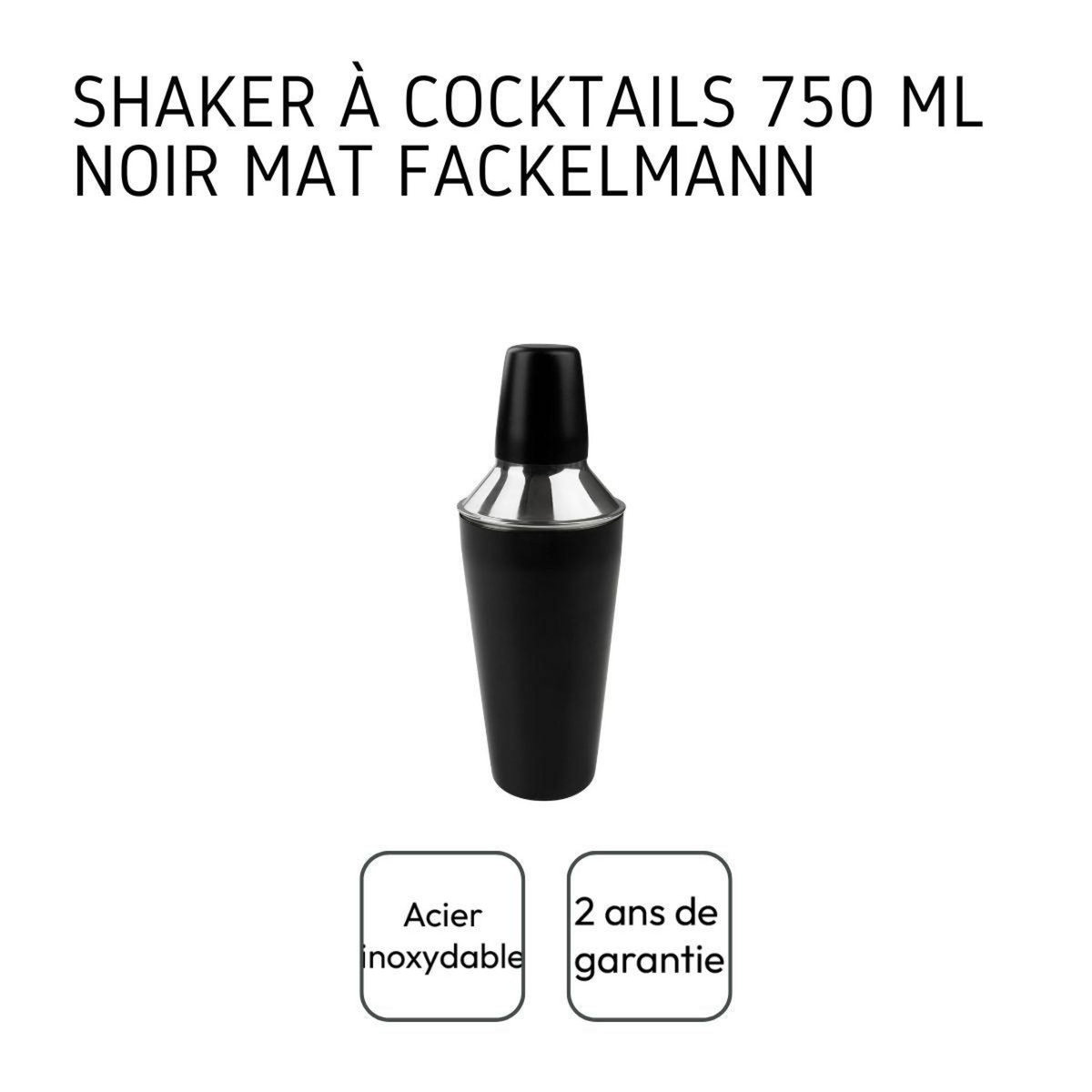 Fackelmann Shaker de barman pour cocktails de 750 ml Fackelmann Spectre