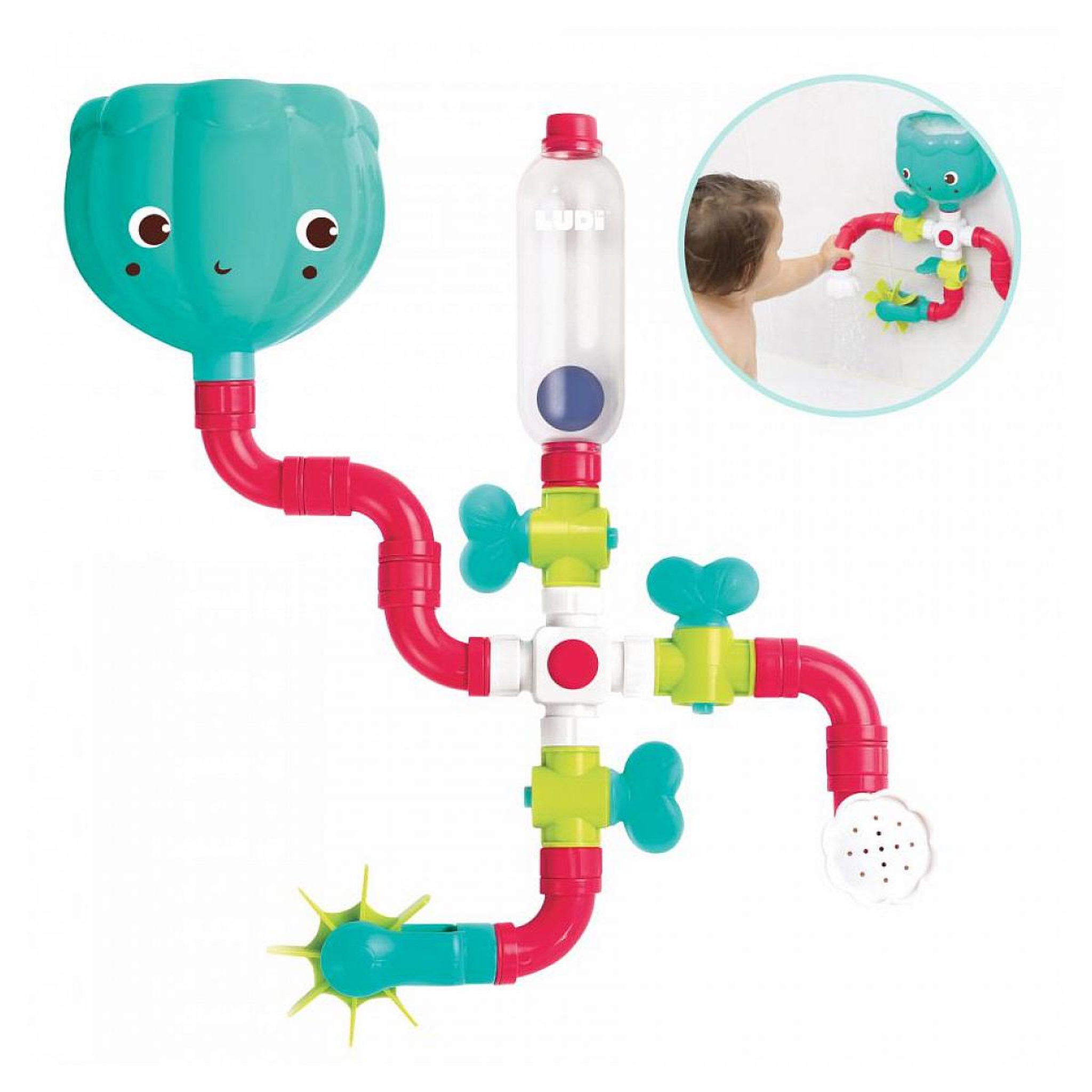 Voir la diapositive 2 : LUDI Pieuvre circuit de jeux de bain