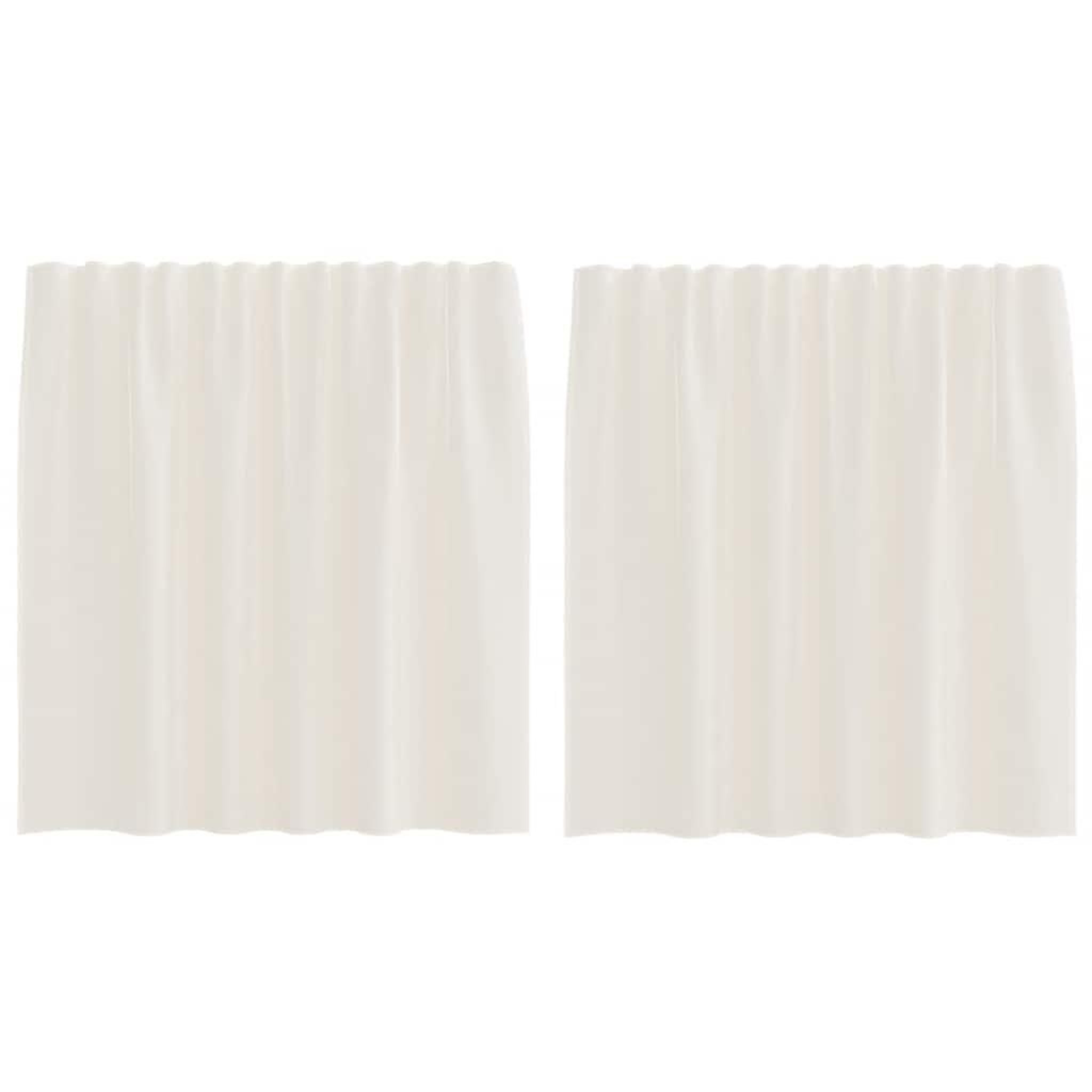 Voir la diapositive 2 : VIDAXL Rideaux en voile avec passants 2 pcs creme