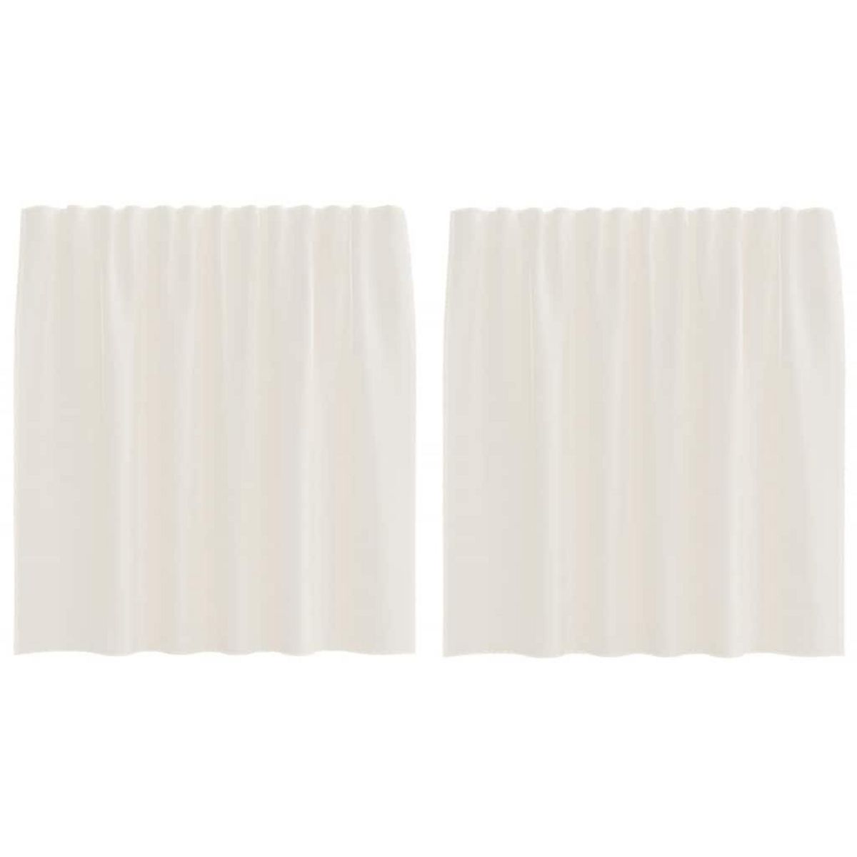 VIDAXL Rideaux en voile avec passants 2 pcs creme