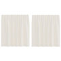 Voir la diapositive 2 : VIDAXL Rideaux en voile avec passants 2 pcs creme