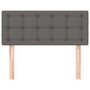 Voir la diapositive 3 : VIDAXL Tete de lit Gris 100x5x78/88 cm Similicuir