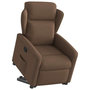 Voir la diapositive 3 : VIDAXL Fauteuil inclinable Marron Tissu