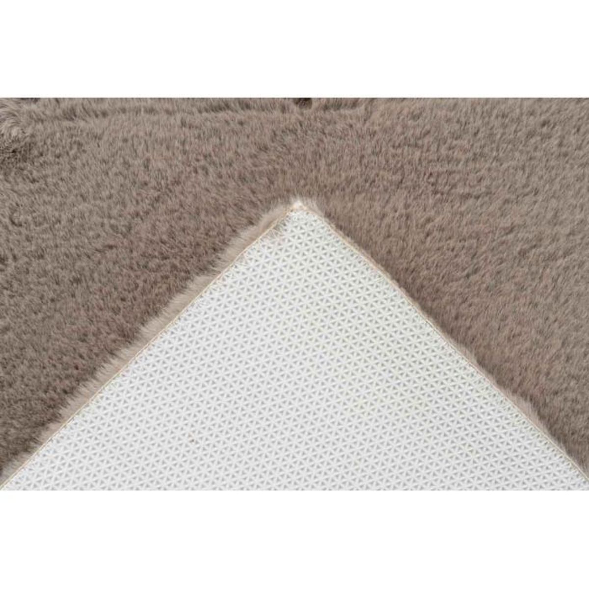 Paris Prix Tapis de Bain Fait à la Main  Rabbit  Beige Foncé