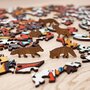 Puzzle en bois coloré - Renard 28 x 40 cm