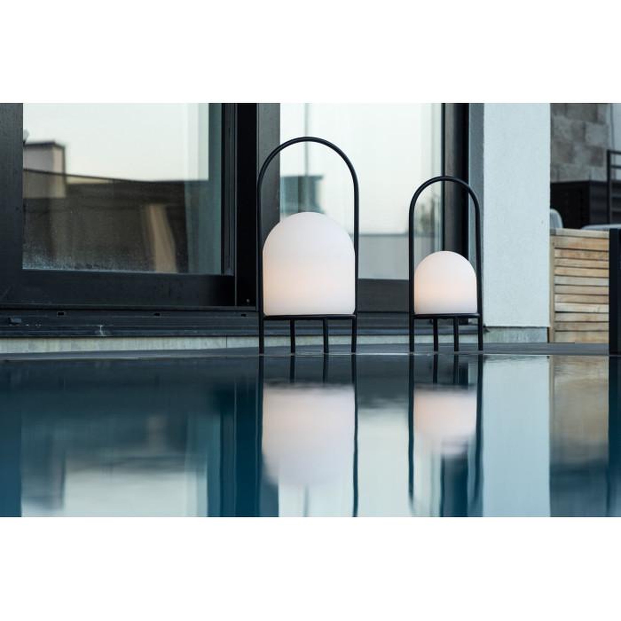 Voir la diapositive 6 : Paris Prix Lampe à Poser d'Extérieur LED  Colie  53cm Noir