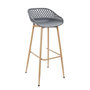 Voir la diapositive 2 : Paris Prix Lot de 2 Tabourets de Bar  Malaga  88cm Gris