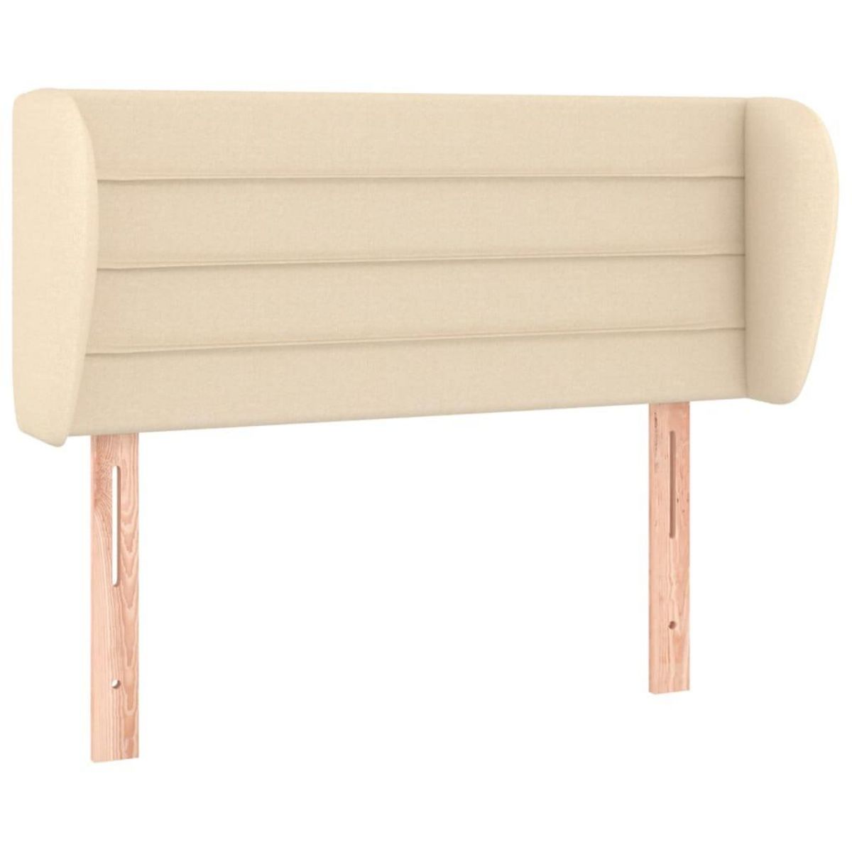 VIDAXL Tete de lit avec oreilles Creme 103x23x78/88 cm Tissu