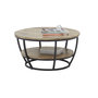 Voir la diapositive 1 : LISA DESIGN Corazon - table basse - bois et noir - 86 cm