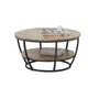 Voir la diapositive 1 : LISA DESIGN Corazon - table basse - bois et noir - 86 cm