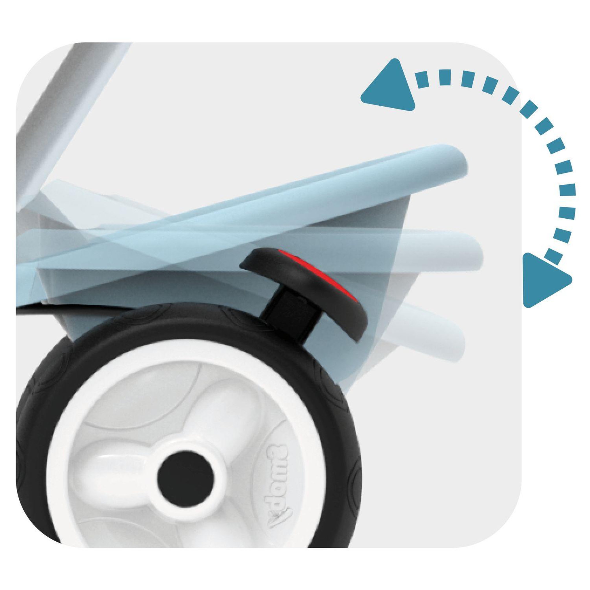 Voir la diapositive 4 : SMOBY Tricycle Baby balade plus bleu 