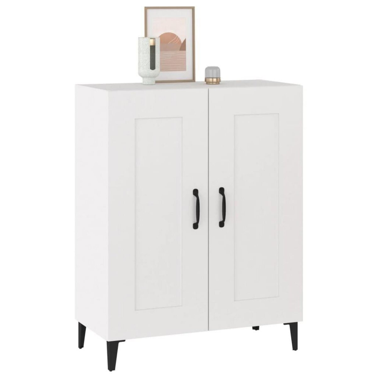 VIDAXL Buffet Blanc 69,5x34x90 cm Bois d'ingenierie