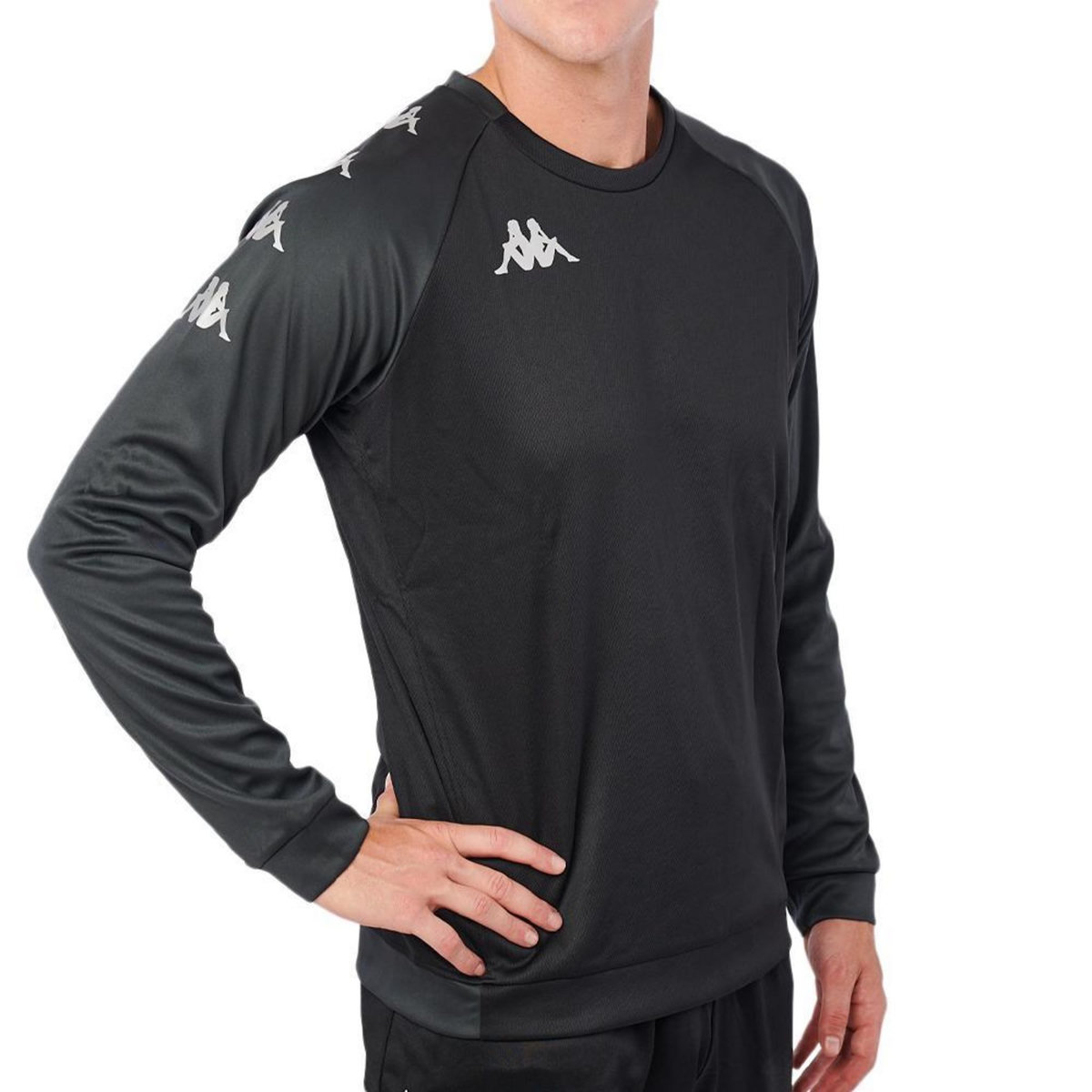 KAPPA Sweat Training Noir Homme Kappa Parme