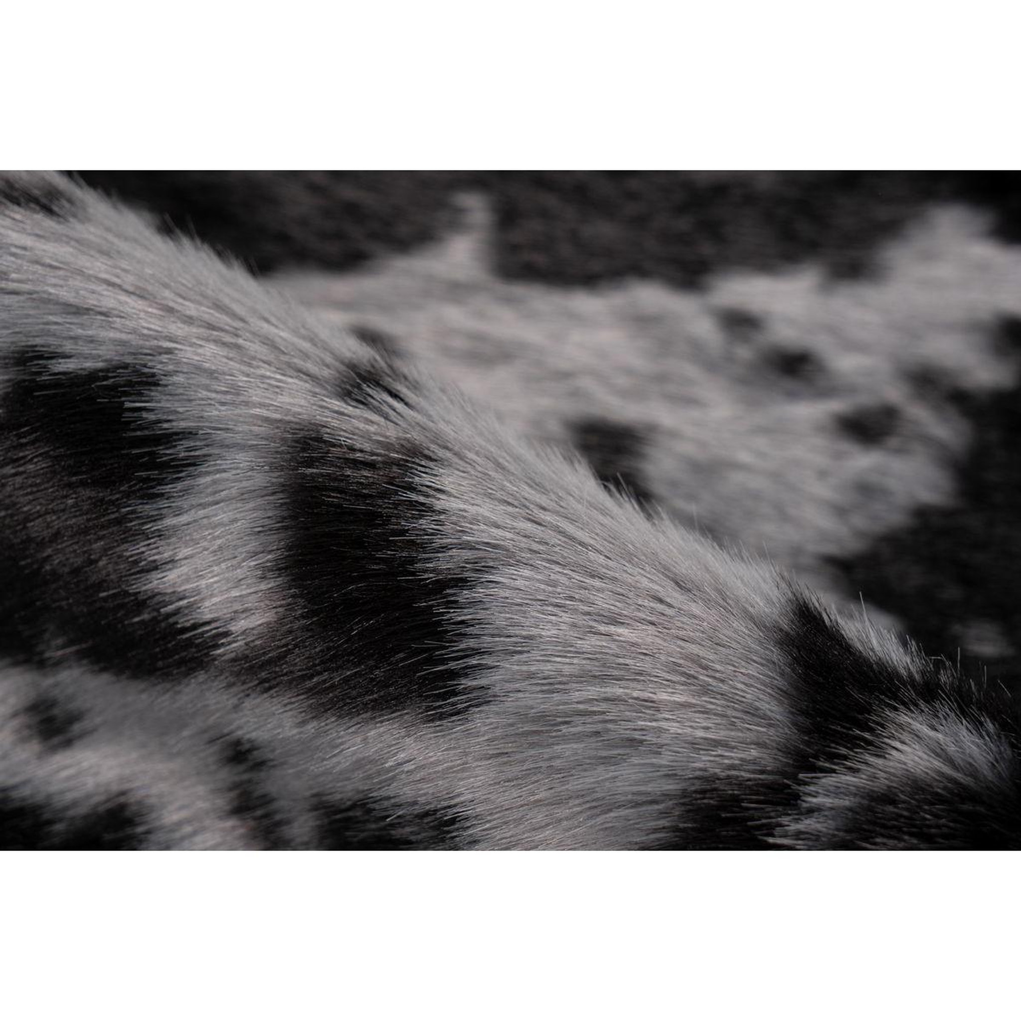 Voir la diapositive 3 : Paris Prix Tapis imitation peau de vache  desert  160x230cm noir & blanc