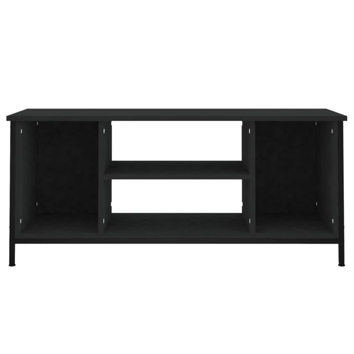 VIDAXL Meuble TV noir 102x35x45 cm bois d'ingenierie