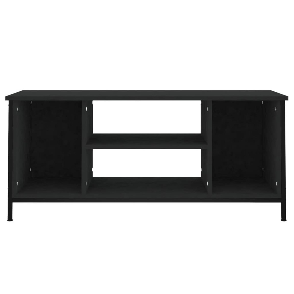VIDAXL Meuble TV noir 102x35x45 cm bois d'ingenierie