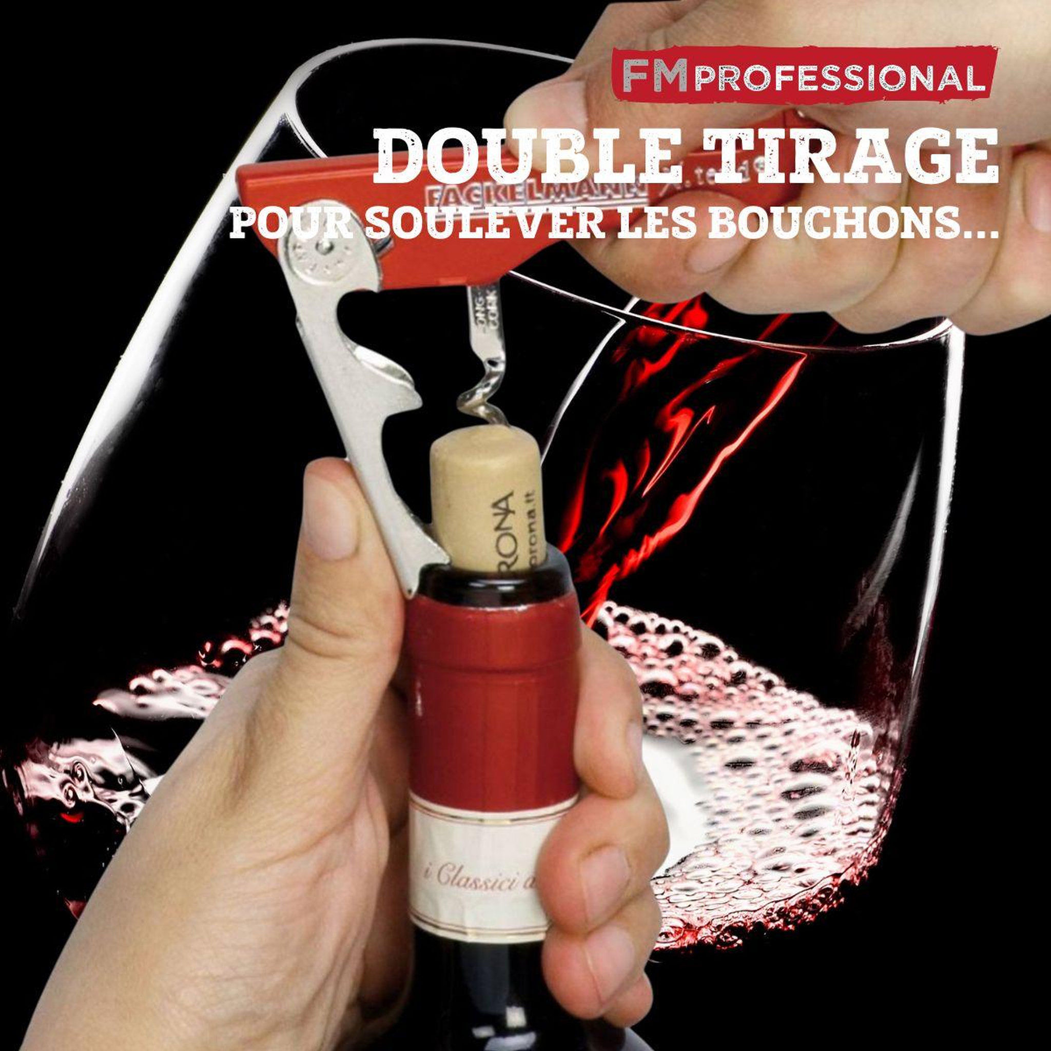 Voir la diapositive 5 : FM PROFESSIONAL Tire-bouchon décapsuleur 13 cm fm professional boissons