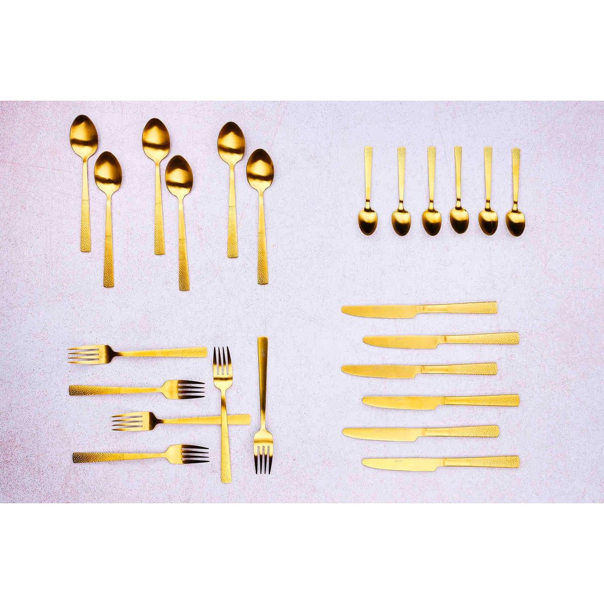 BJORN Ménagère 24 pièces FINN - Gold