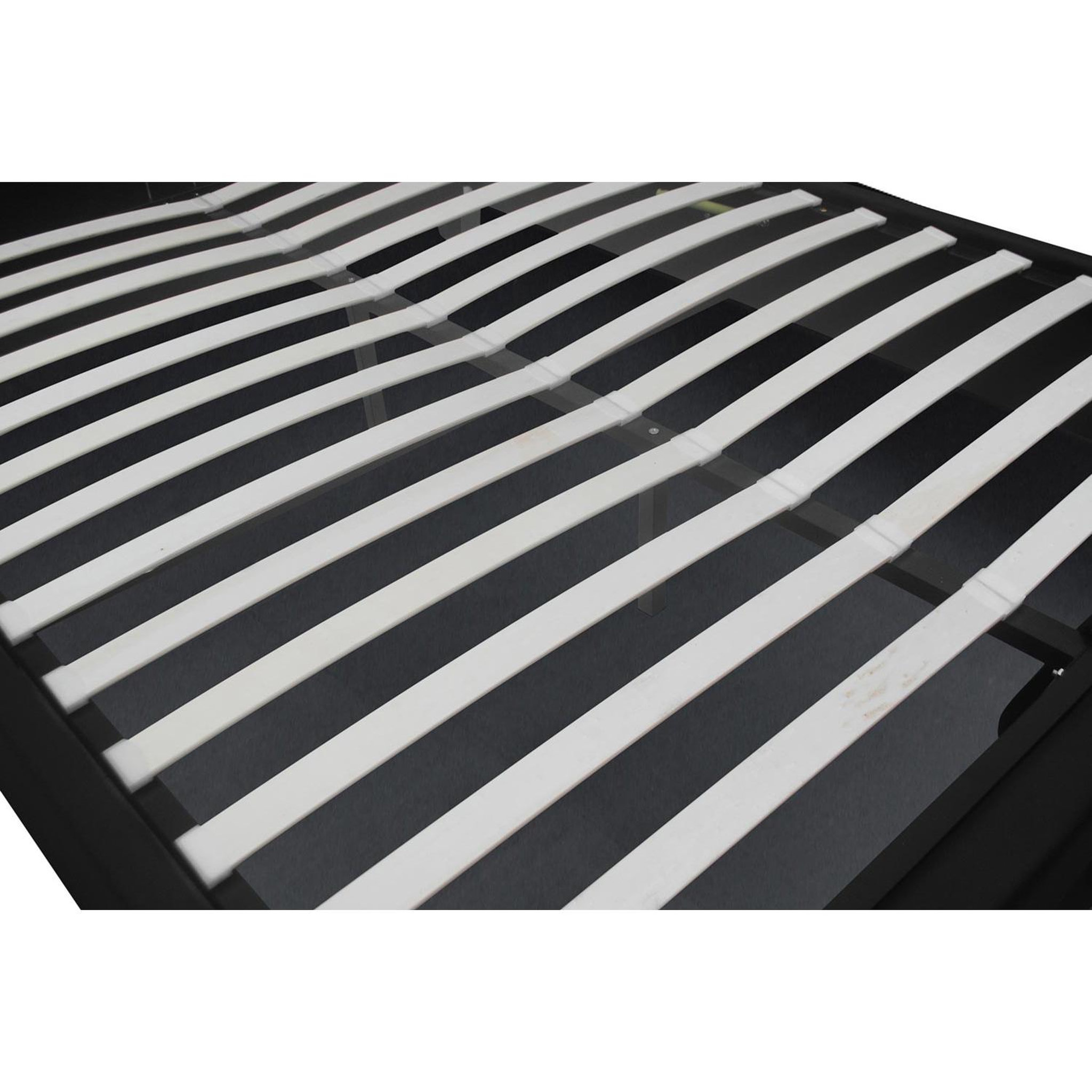 Voir la diapositive 5 : CONCEPT USINE Lit coffre 140 x 190 cm noir newington