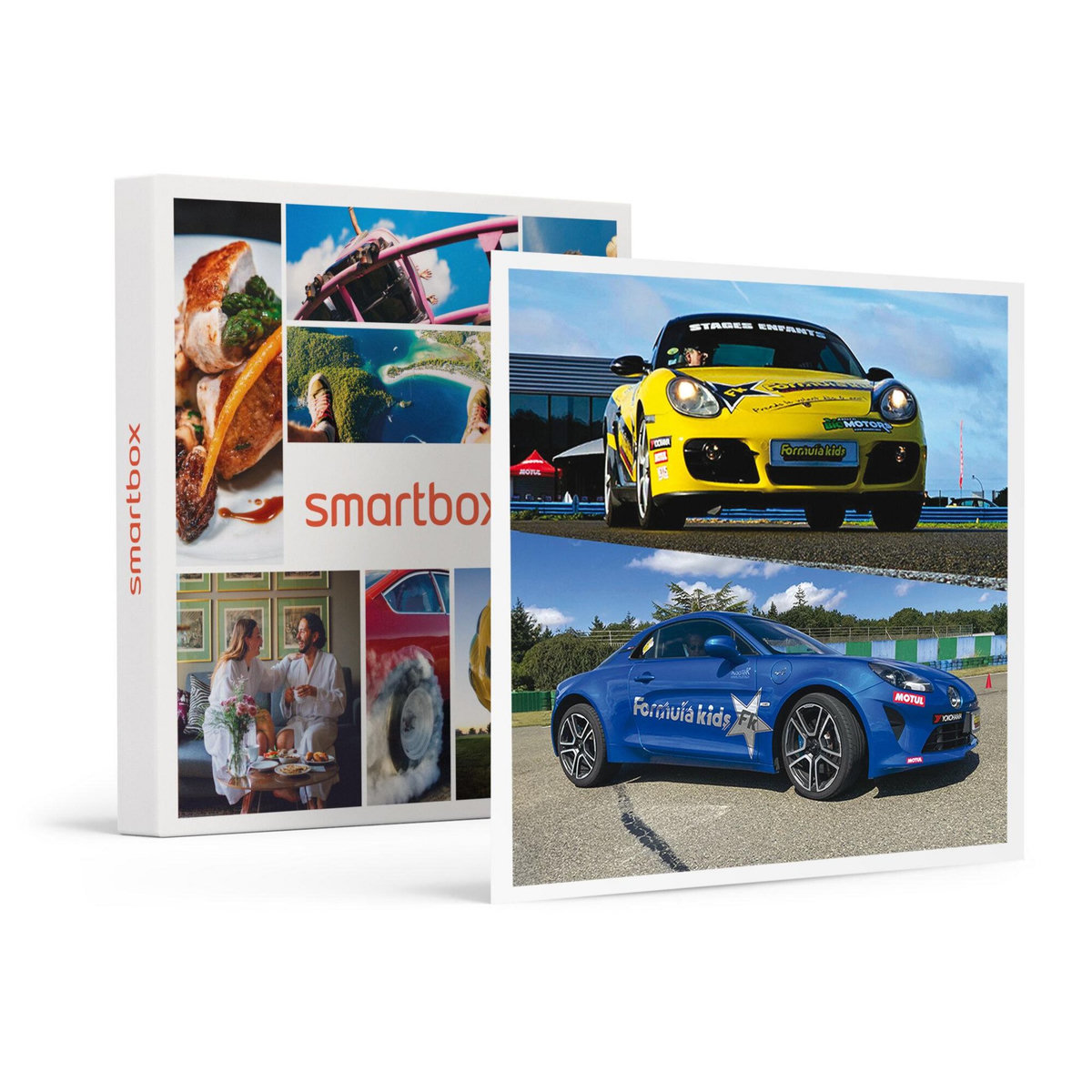Smartbox Stage pilotage enfant : 4 tours de circuit au volant d'une Porsche Carman et d'une Alpine A110 - Coffret Cadeau Sport & Aventure
