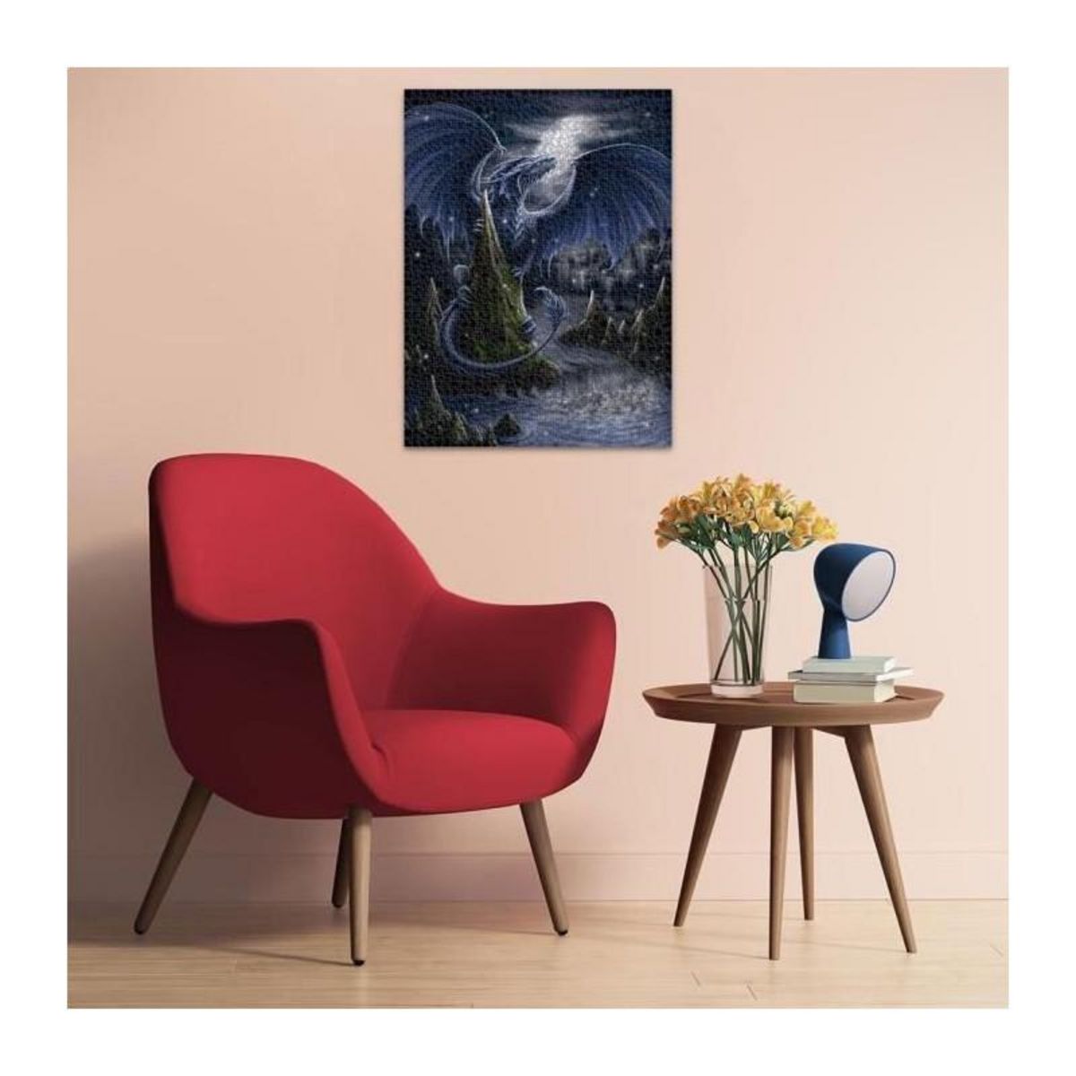 RAVENSBURGER Ravensburger - Puzzle 1500 pieces - Le dragon bleu - Adultes & enfants des 14 ans - Puzzle de qualité supérieure 80x60cm -1200