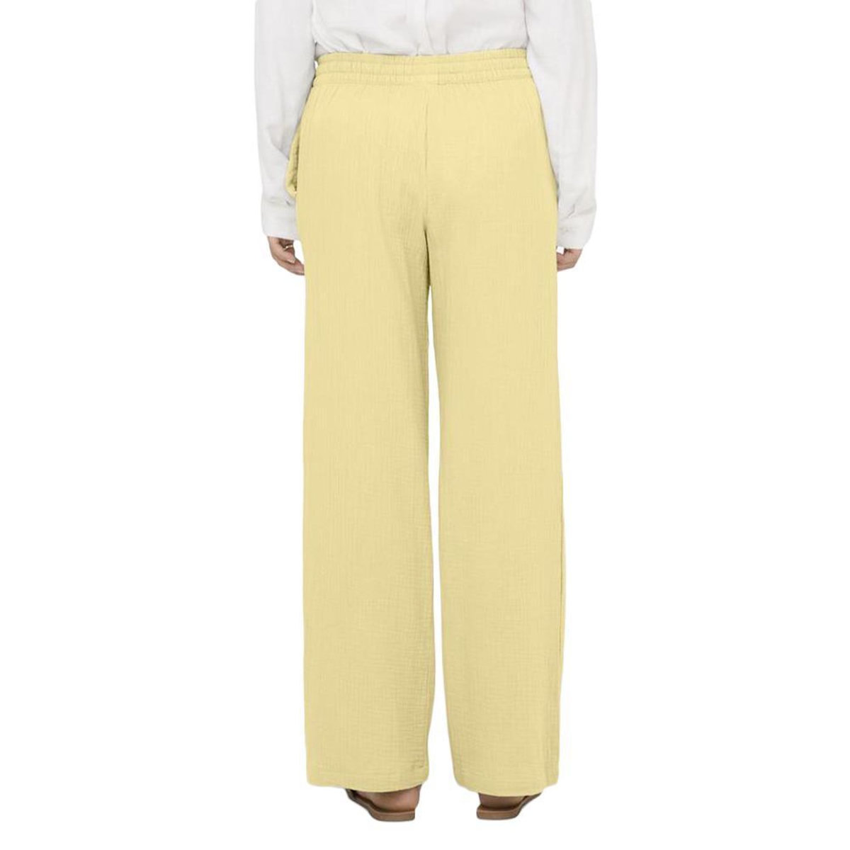 JACQUELINE DE YONG Pantalon Fluide Jaune Femme JDY PHANTOM