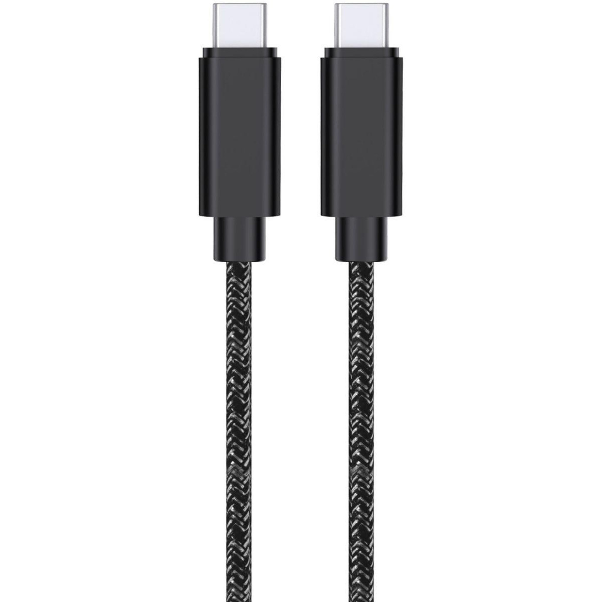 Voir la diapositive 3 : ADEQWAT Câble USB C vers USB-C 2M 100W Noir