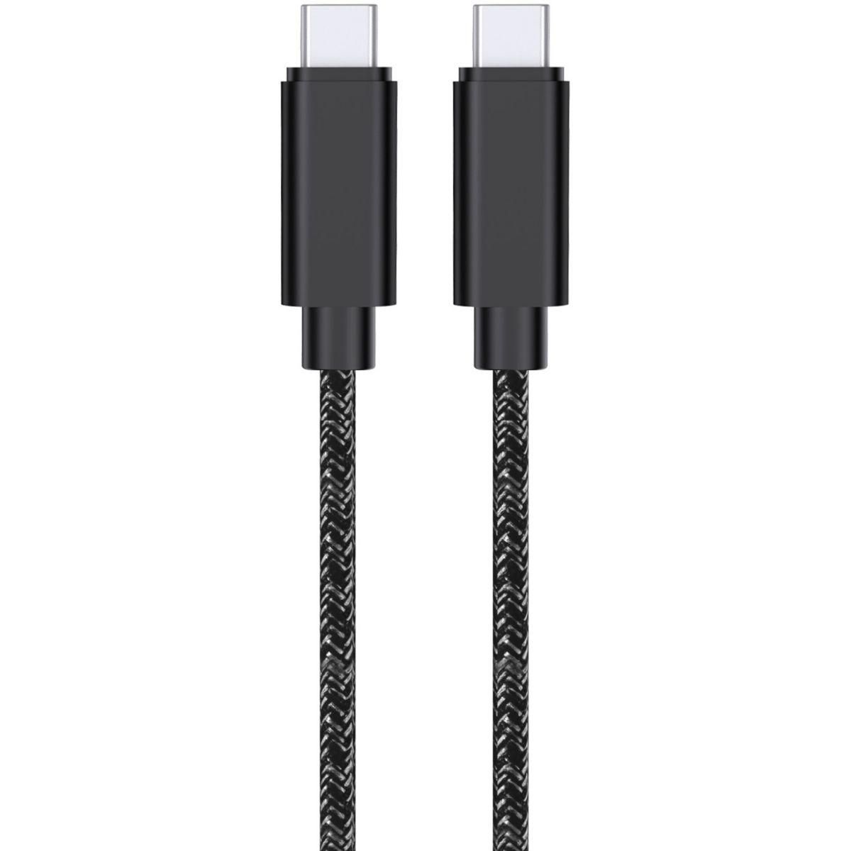 ADEQWAT Câble USB C vers USB-C 2M 100W Noir