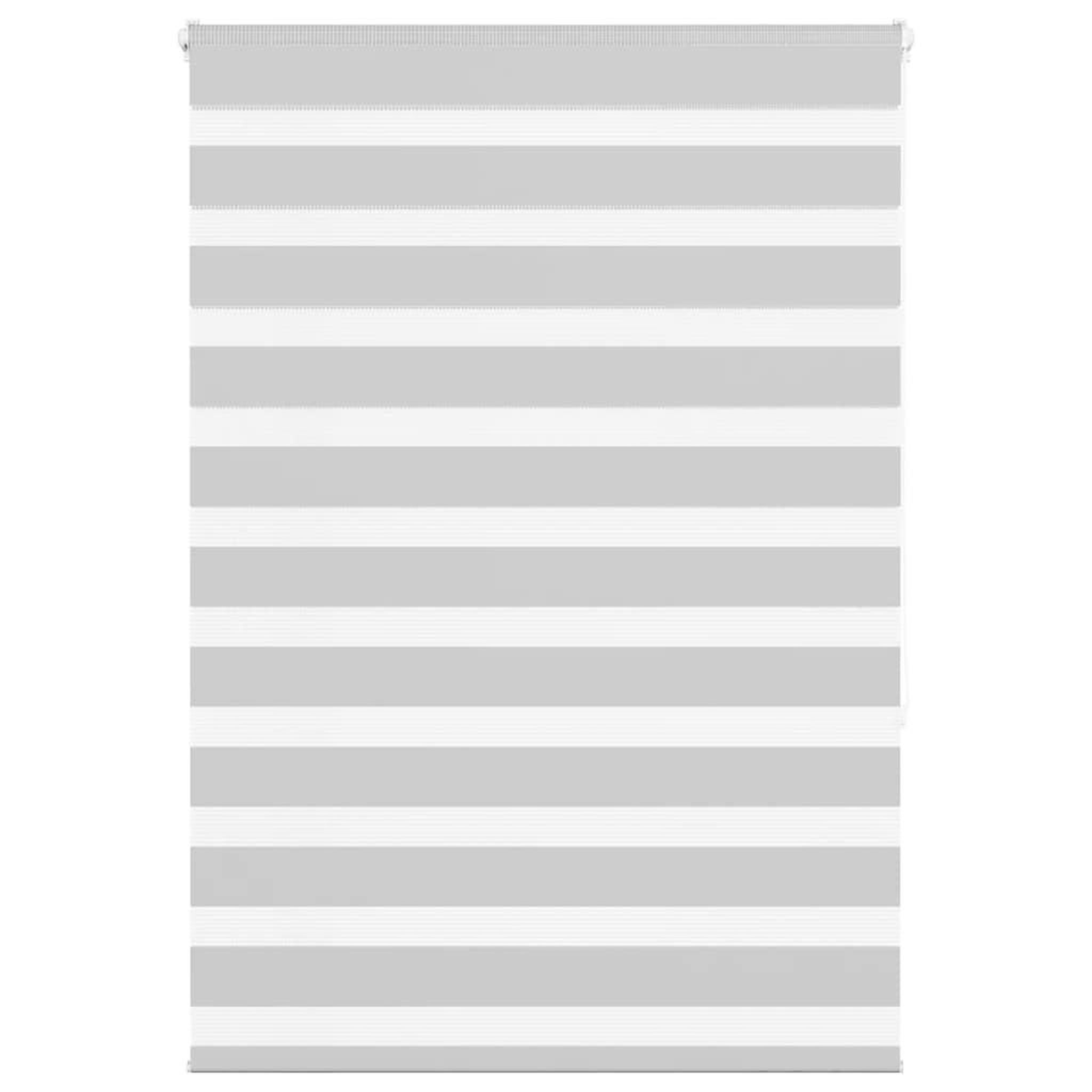 VIDAXL Store zebre gris clair largeur du tissu 110,9 cm polyester