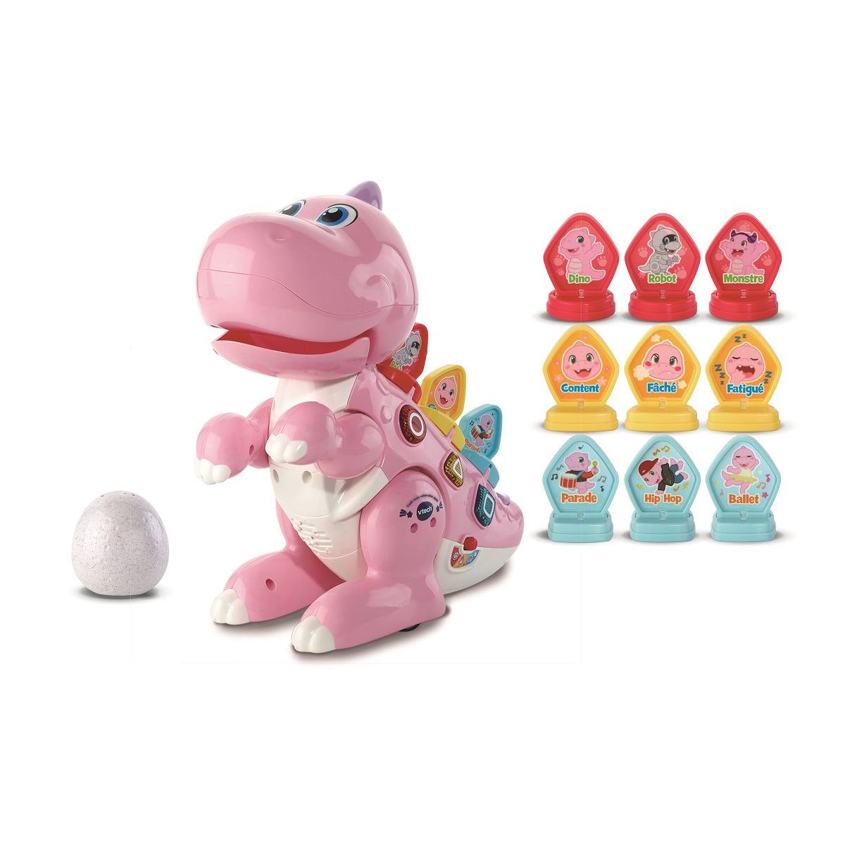 VTECH Codi mon robot-dino rigolo interactif rose