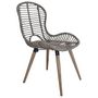 Voir la diapositive 3 : VIDAXL Chaises a manger lot de 4 marron rotin naturel